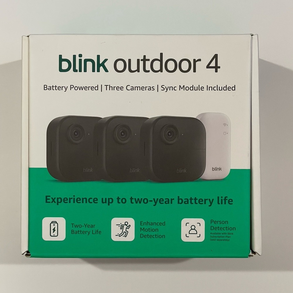 NEW Blink Outdoor 4 Wireless Smart Security Camera 3 Camera System Sync Module